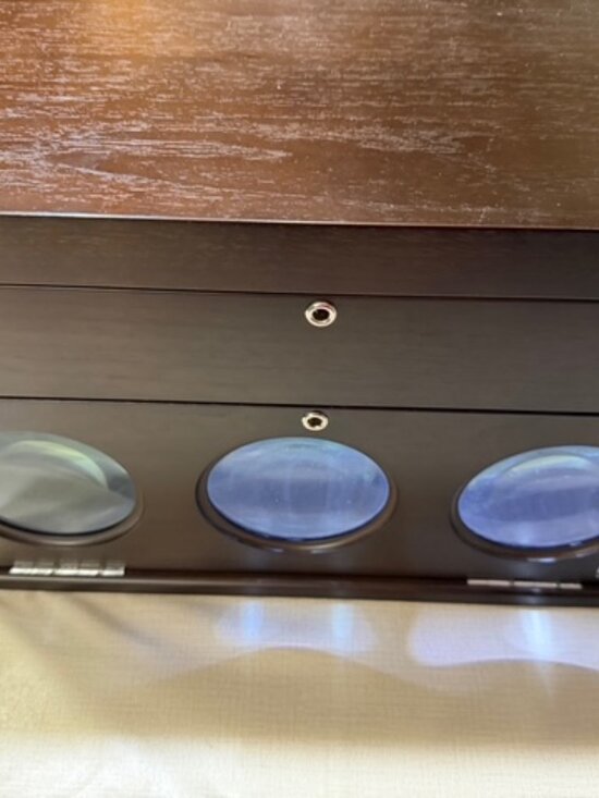 Volta Other - VOLTA Automatic 3 Triple Watch Winder Rustic Brown Box Case 31-560031 Used